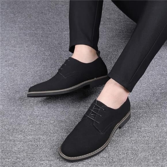 Men\'s Suede Shoes Dress Shoes Classic Oxfords Casual Lace Up Derbys Shoes main image 7